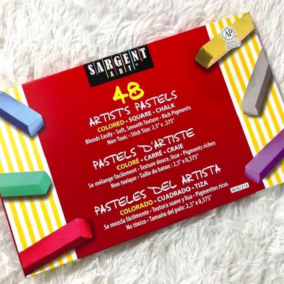 Sargent Art 48 Count Non-Toxic Square Chalk Pastel Set #22-4148 - Picture 1 of 8